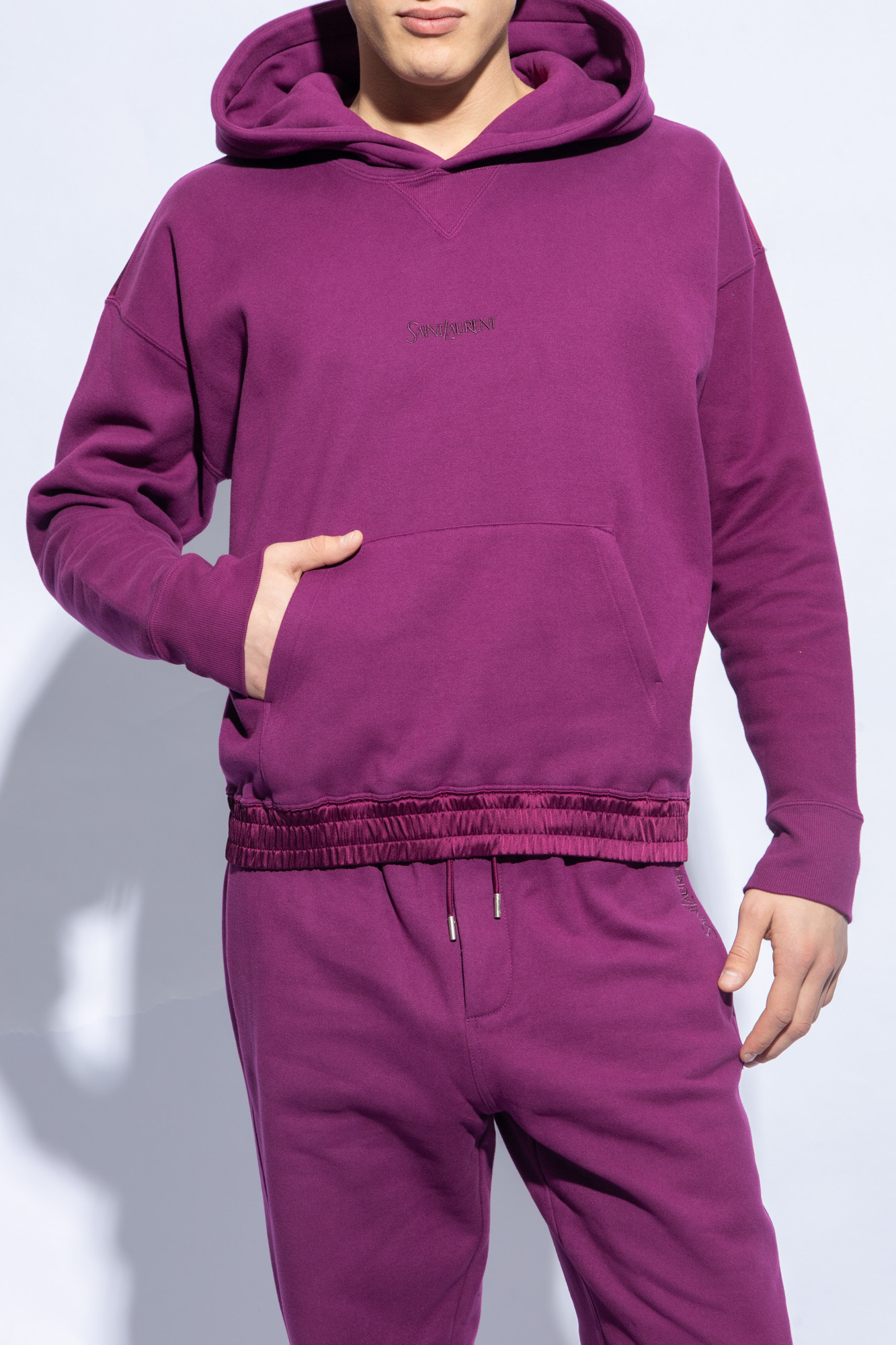 Purple saint laurent hoodie sale